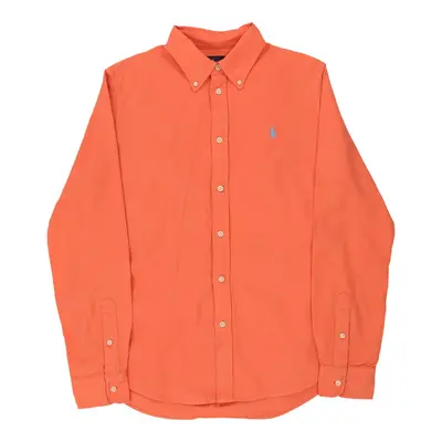 Age 10-12 Ralph Lauren Shirt - Large Orange Cotton