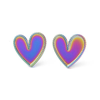 Ion Plating(IP) 304 Stainless Steel Stud Earring for Women