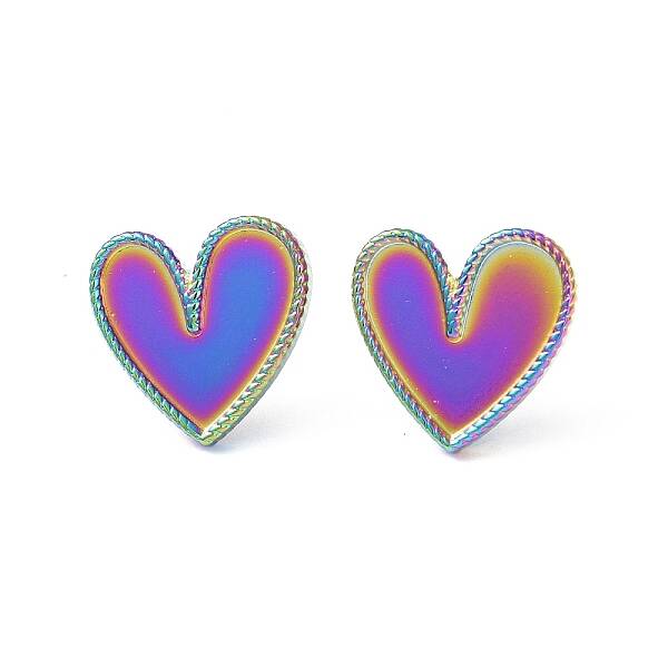 Ion Plating(IP) 304 Stainless Steel Stud Earring for Women