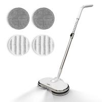 AlFaBot Cordless Electric Spin Mop with LED Headlight, Rechargeable Dust Mop, 180ML Water Tank, 2000 mAh Battery, 150r/min Du...