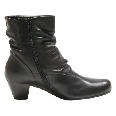 GABOR Ankle Boots Black Leather Womens UK 5