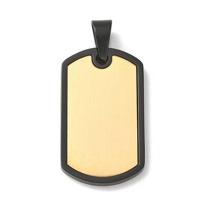 PVD Vacuum Plating 304 Stainless Steel Stamping Blank Tag Pendants