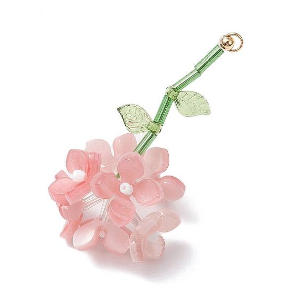 Resin Flower Pendants