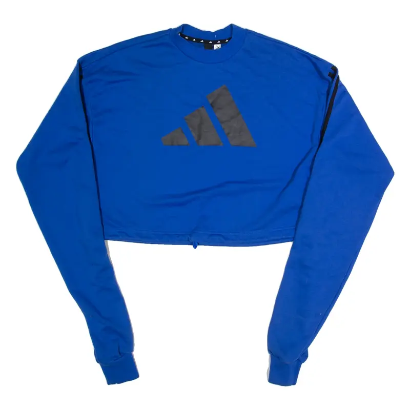 ADIDAS Womens Sweatshirt Blue S
