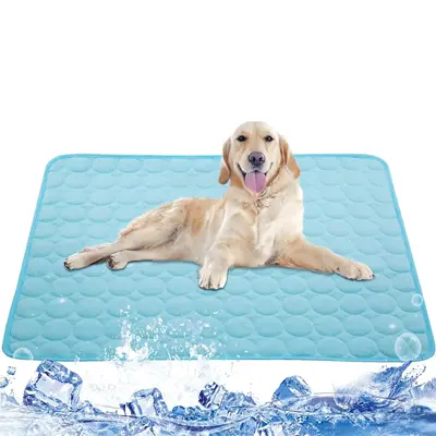 Cooling Pet Mat for Dogs and Cats, Washable Summer Pet Bed for Comfort, Versatile Use on Sofa, Floor, Car Seats
