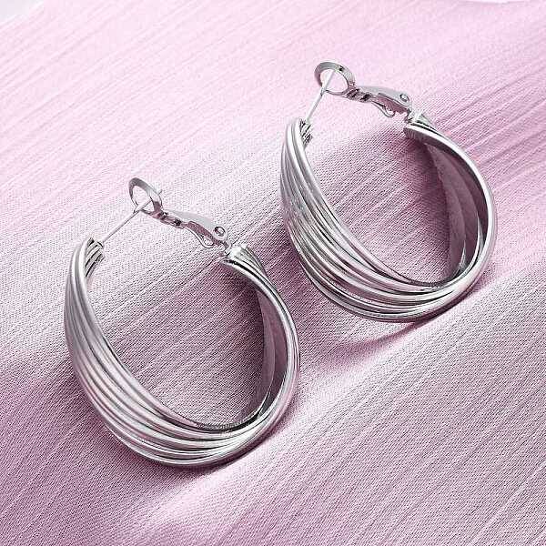 Brass Twist Hoop Earrings