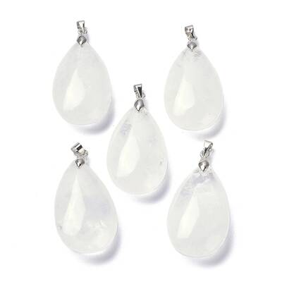 Natural Quartz Crystal Pendants