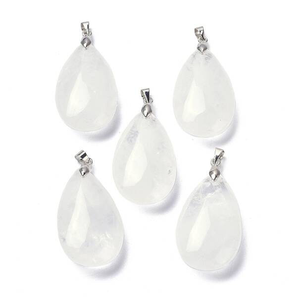 Natural Quartz Crystal Pendants