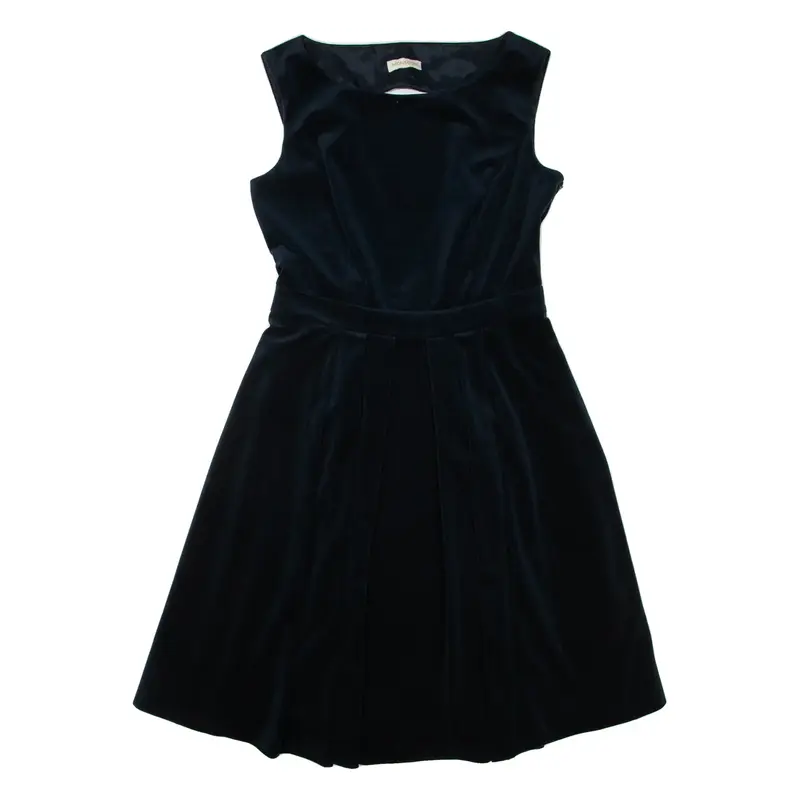 MONSOON Lined Womens Fit & Flare Dress Green Sleeveless Short M