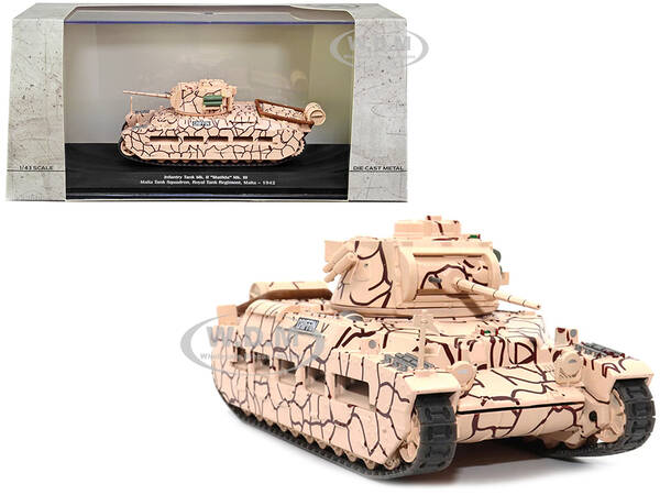 Infantry Tank Mk. II Matilda Mk. III Griffin Malta Tank Squadron Royal Tank Regiment Malta 1942 1/43 Diecast Model by AFVs of...