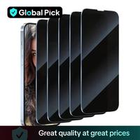 Privacy Anti-spy Phone Screen Protector, 5 Counts Tempered Glass Phone Screen Protective Film, Phone Accessories Compatible w...