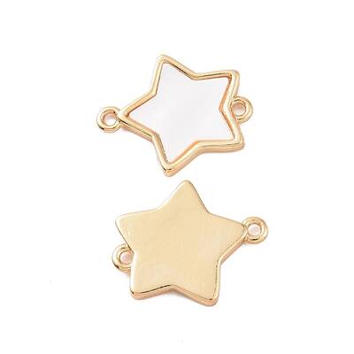 Brass Shell Connector Charms