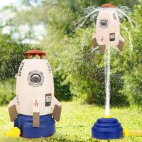 Water Spray Rocket Launcher, 1 Box High Pressure Water Sprayer, 360 Degree Rotating Head Water Toy, Outdoor Water Toy, Bathro...