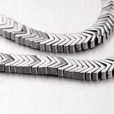 Electroplate Non-magnetic Synthetic Hematite Bead Strands