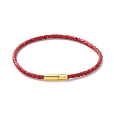 Braided Leather Cord Bracelet for Women