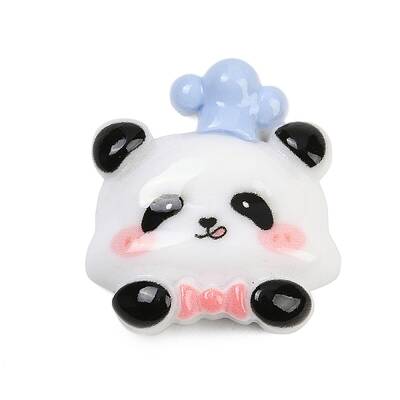 Opaque Panda Resin Cabochons