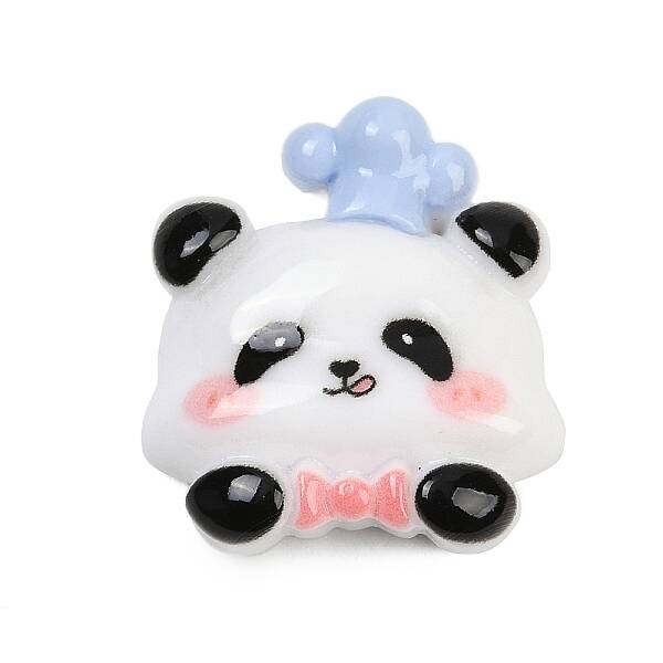 Opaque Panda Resin Cabochons