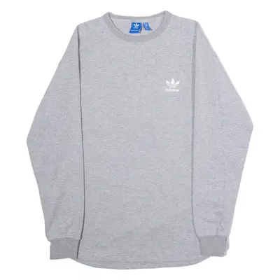 ADIDAS ORIGINALS Mens Sweatshirt Grey Crew Neck S
