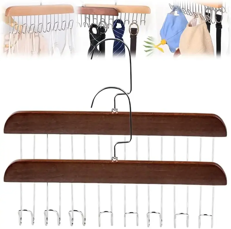 Bra Hanger Space Saving Closet Organizer with 360 Degree Rotating Design Multifunctional Non Slip Storage Hanger with 8 Hooks...