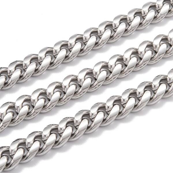 Tarnish Resistant 304 Stainless Steel Cuban Link Chain