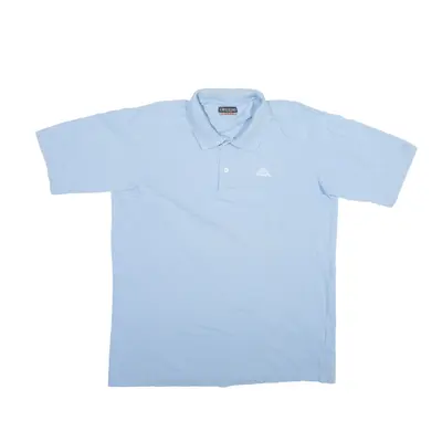 KAPPA Polo Shirt Blue Short Sleeve Mens L