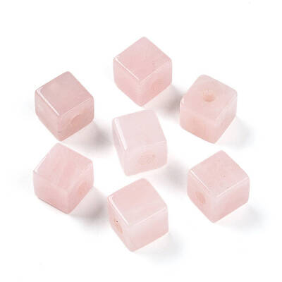 Natural Rose Quartz European Beads