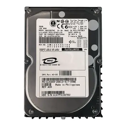 0J4449 Dell 36GB Ultra-320 SCSI 15000 3.5-inch 8MB Hard Drive