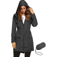 Womens Rain Jackets Waterproof Windbreaker Jackets lightweight Portable Rain Coat