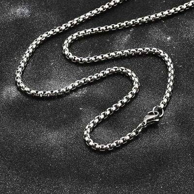 Non-Tarnish 304 Stainless Steel Box Chain Necklaces