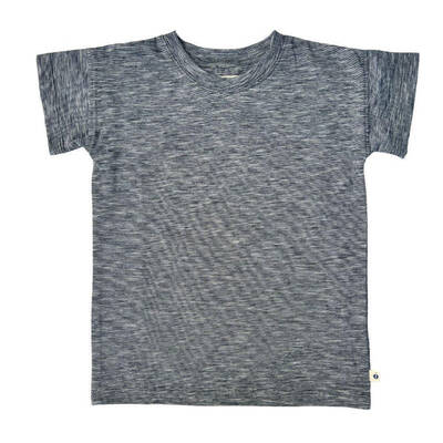 Brooklyn T-Shirt - Navy Space Dye | Size: Large (10 - 12 y)