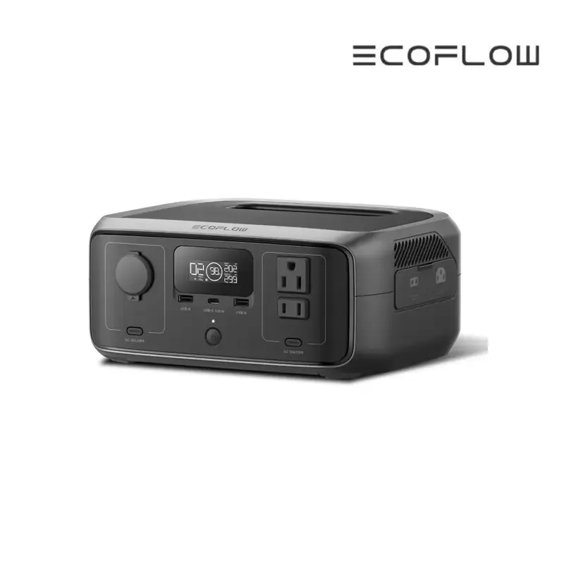 [Separate Shipping]ECOFLOW Portable Power Station, RIVER 3 230Wh LiFePO4 Battery Power Station, 300W Up to 600W AC Output, <2...