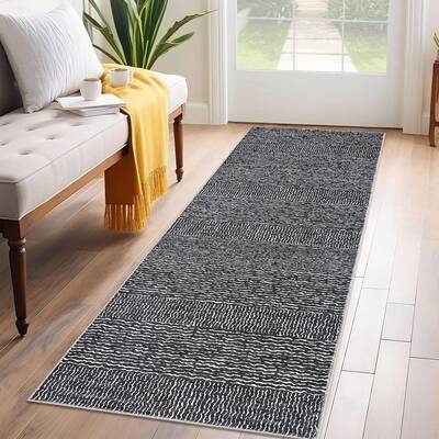 Garvee Runner Rugs 2x6 Washable Solid Runners for Hallway Kitchen, Non Slip Low Pile, Faux Wool, Ultra-Thin, Pet Friendly, En...