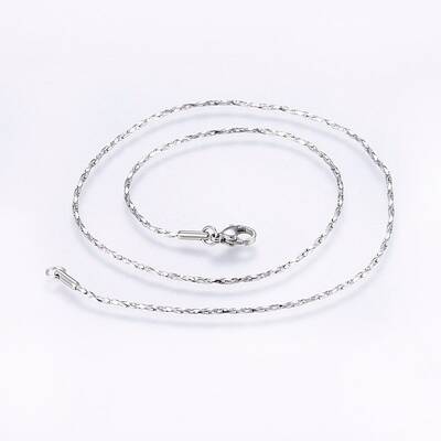 Non-Tarnish 304 Stainless Steel Boston Link Chain Necklaces