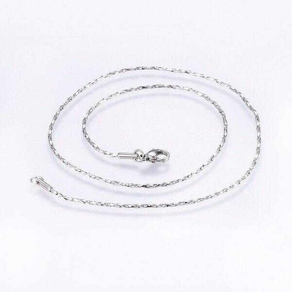 Non-Tarnish 304 Stainless Steel Boston Link Chain Necklaces