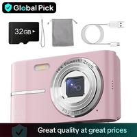 FHD 1080P Digital Camera with SDCard, USB Charging 16X Digital Zoom Camera,Portable Mini Camera for Teenagers StudentsBoys Gi...