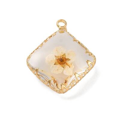 Brass Resin Pendants
