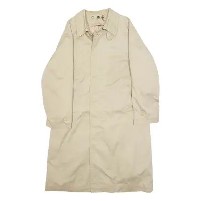 Womens Overcoat Coat Beige L