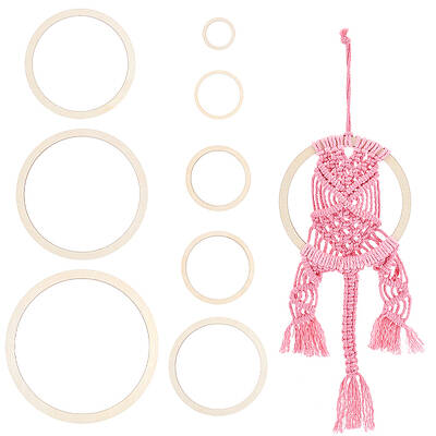 Wood Macrame Frames