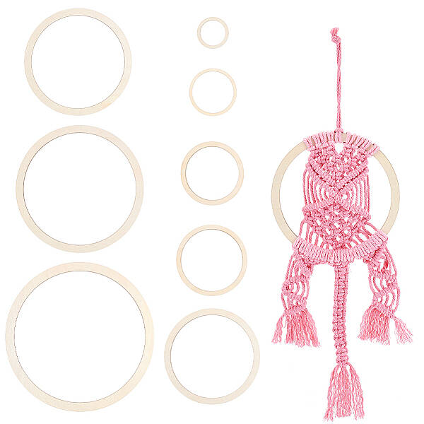 Wood Macrame Frames