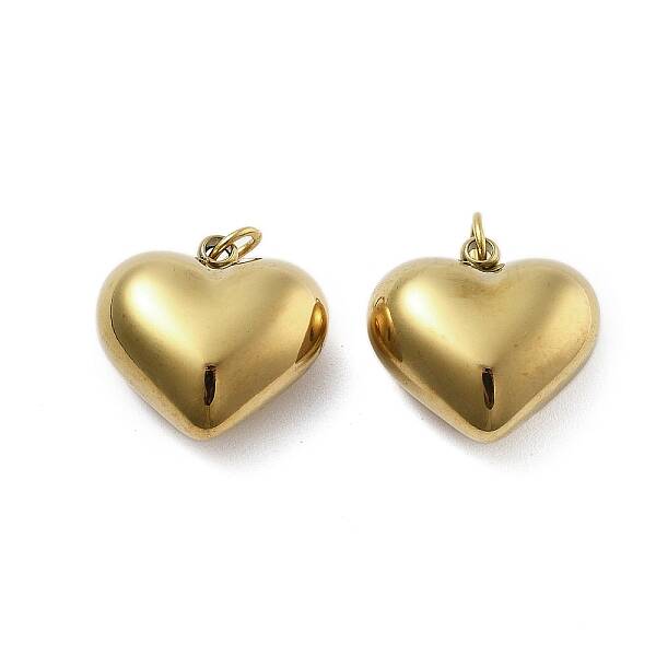 Heart 304 Stainless Steel Charms