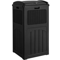 Furmax 33 Gallon Outdoor Trash Can, Hideaway Garbage Bins with Tiered Lid, Waterproof Resin Outside Waste Bins for Patio, Out...