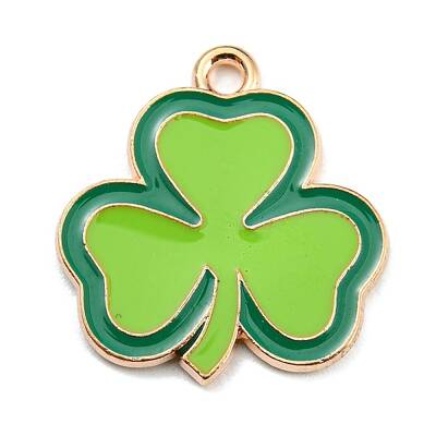 Saint Patrick's Day Alloy Enamel Pendants