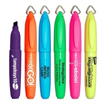 250 Custom Mini Brite Spots Highlighter - Fluorescent & Non-Toxic