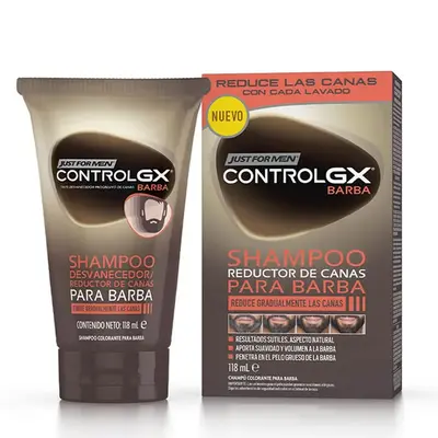 shampoo Just da uomo Control Gx Barbe Grey Hair Reducer 118ml