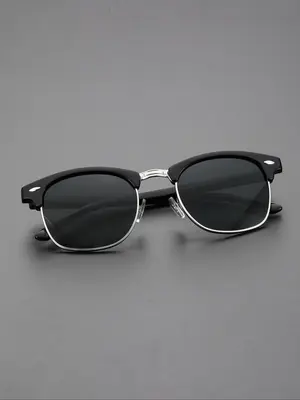 Unisex Simple Style Plain Color Sunglasses, Trendy Casual Sunglasses for Party & Daily Use, Fashion Accessories for Outdoor A...