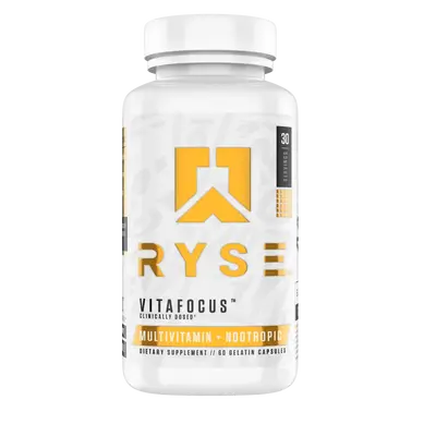 RYSE VitaFocus Brain & Body Supplement - Multivitamin & Nootropic - 13 Essential Vitamins & 8 Essential Minerals - 30 Serving...