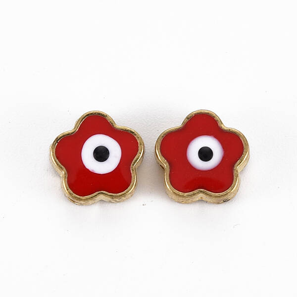 Rack Plating Alloy Enamel Beads