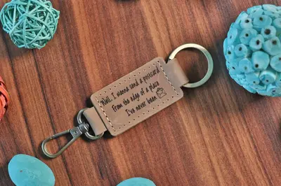 Music Lyrics Keychain