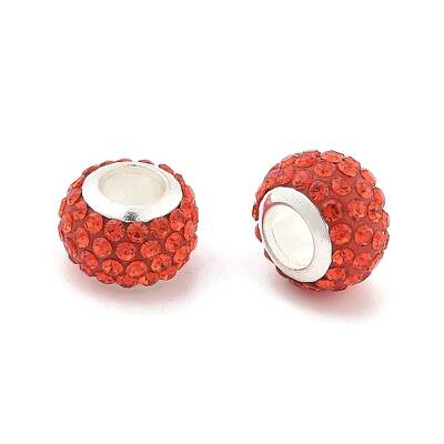 Rondelle Polymer Clay European Beads