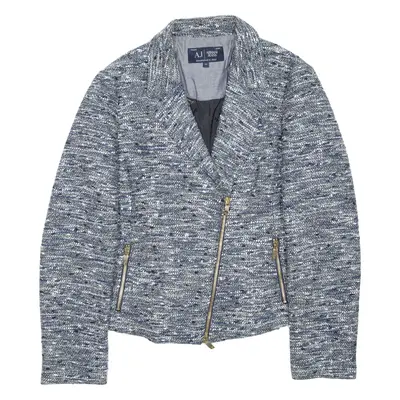 ARMANI JEANS Womens Overcoat Coat Grey S